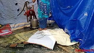 Desi village wife gets wild outdoor banging on the ranch