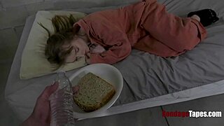 cleo clementine gets tied up and spanked by officer