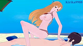 In Sword Art Online hentai, Asuna Yuuki and Sinon Asada engage in intense scenes.