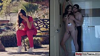 Busty nurse gets banged in the ass by patient