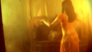 Classic Indian Beauty Performs Striptease On Display