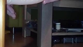 Gay Teen's Dildo Anal Ride In Yummy Ass