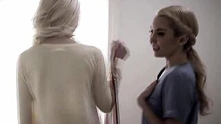 Did she expect sneaky sex from masseuse and creepy husband? Full story on freetaboo net!