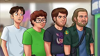 In Summertime Saga 155, erotic adventures unfold in anime style