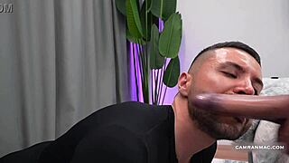 Mariana Lins, dressed up, just shoved that dildo right in her ass