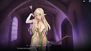 serving the queen with big tits in 3d