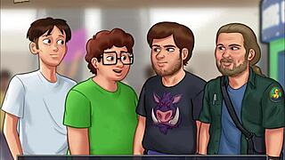 In Summertime Saga 155, erotic adventures unfold in anime style