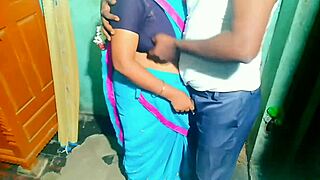 Amateur bends over for doggystyle, big clit exposed.