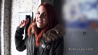Redhead Spanish student, are you banging in public?