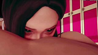 3D animation of lesbian girls in hentai