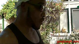 Pretty babe bambi diamond gets double banged!