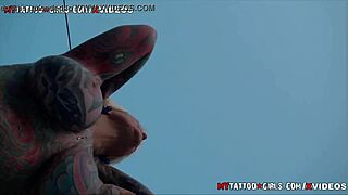 Blackwidow Enjoys Pool Time With Blonde