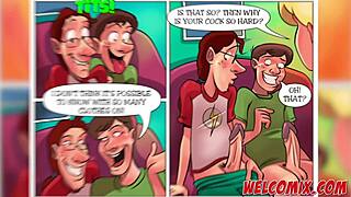 Naughty girlfriend studying with big monster cock