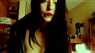 Luzyann performs a sloppy saliva blowjob with lots of saliva on her erotic live amateur webcam show