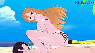 In Sword Art Online hentai, Asuna Yuuki and Sinon Asada engage in intense scenes.