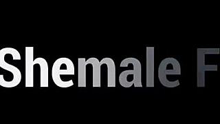 Horny teen shemale fucks white cock?