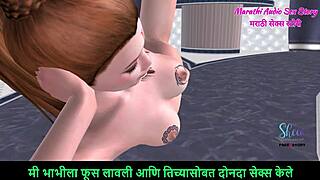 Does this animated teen finger herself on the plane?