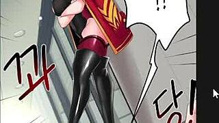 The hypnosis app deceives her into blackmailed sex with black men in this anime hentai episode 2.