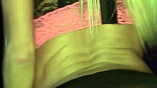 Nikita teases with her big tits and pussy during Christmas masturbation