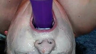 Ms. TL enjoys her throat play with toys