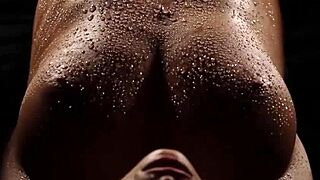 A couple enjoys a romantic evening with intimate moments and tender touches