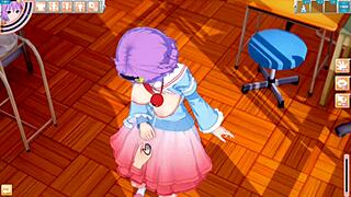 Intensely Rubbing Satori's Big Tits