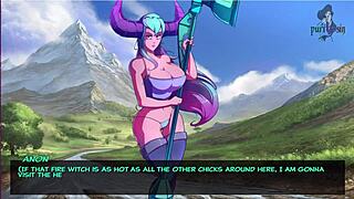 Legend of Elmora Part 3! Rough Sex Against the Rocks with Big Tits!