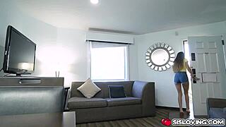 stepbrother gets deepthroat from stepsister