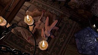 Slim blonde rides cock sideways skyrim porn parody