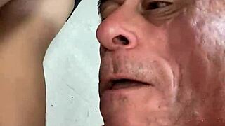 Intense gagging and choking deepthroat