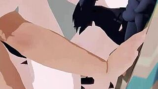 Kazusa Beast in 3D hentai.