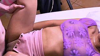 Shy petite latina gets fucked hard by her cheating teacher