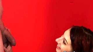 honey swallows cumshot on face