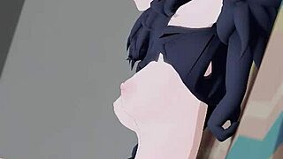 Kazusa Beast in 3D hentai.