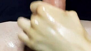 Oiled Handjob Makes Him Cum Hard.