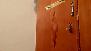 Hot gay action unfolds with a man in wife’s silk gown