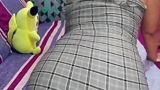 Desperate latina masturbates until she squirts hard 😏