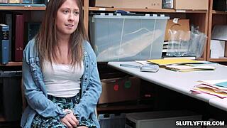 Violet Spice submits to Officer Marcelo's every command.