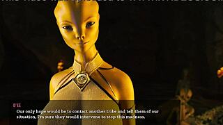 Female Alien Fingers Herself in Outfit, Ready for My Cock.