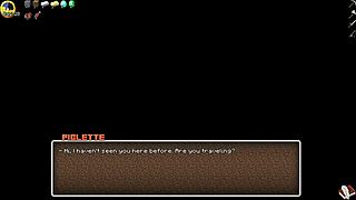 Milf With Big Tits Plays Hornycraft Parody