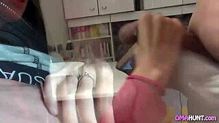 couple gets granny in bed