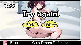 Cute character defends in dream world adventure with erotic elements