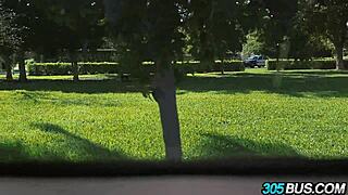 i saw tiny veronica rodriguez takin two cocks on the bus, what a slut