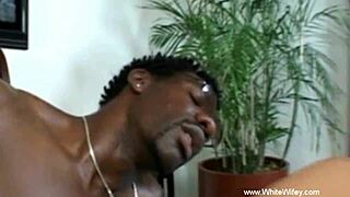 lovely woman entertains his man while fucking him deeply?