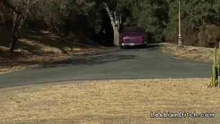 lesbian teen scissoring brings intense orgasm in motel