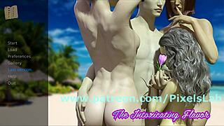 playing flavor 1 game with anime hentai elements