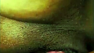 Feeling the erotic interracial massage on super tight pussy, then touching big tits.