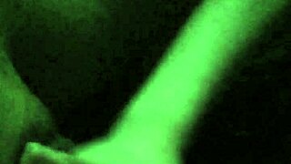 girlfriend gives cute petite handjob to friend's cock, ends with cumshot 😏