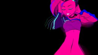 moikaloop performs a sexy dance in cartoon anime hentai