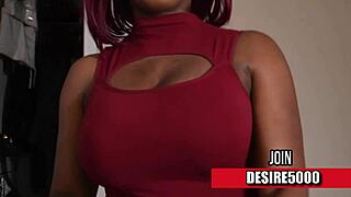 Black ebony teen gives blowjob in homemade sex tape